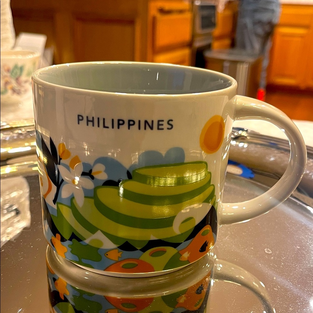 Starbucks Philippines Mug with Green and Blue Design, You are  Here collection